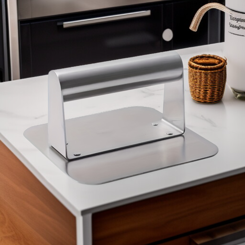 Multipurpose Stainless Steel Burger Press, Suitable for BBQ and Frying