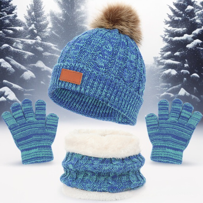 모자, 스카프, 장갑 3종 세트