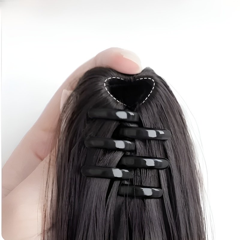 วิกผมหญิงลอนยาว ริบบิ้นผมจริง ที่คาดผม ถักเปีย