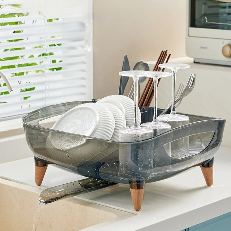 多功能分區家用水槽瀝水碗架