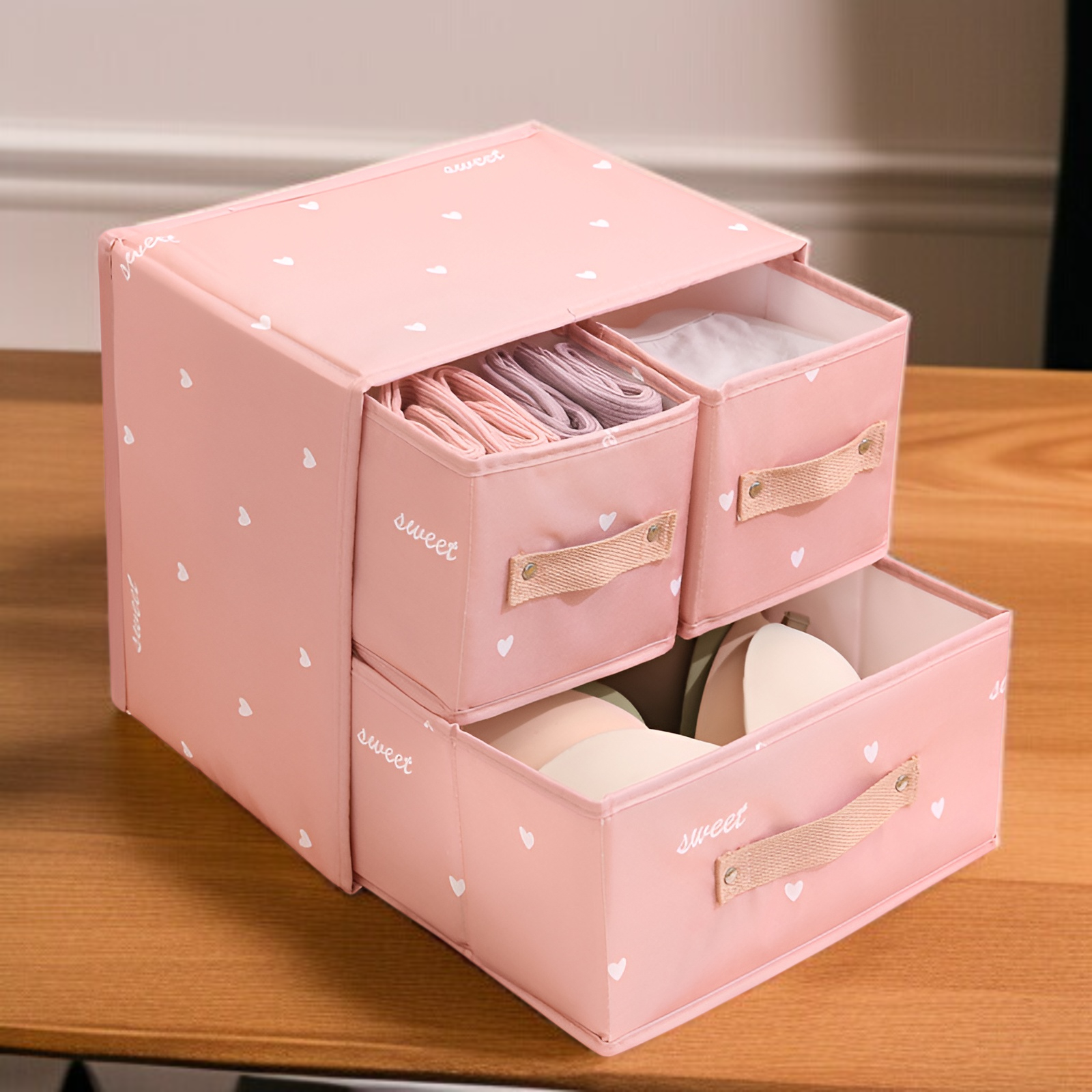 家庭用衣類整理バスケットボックス