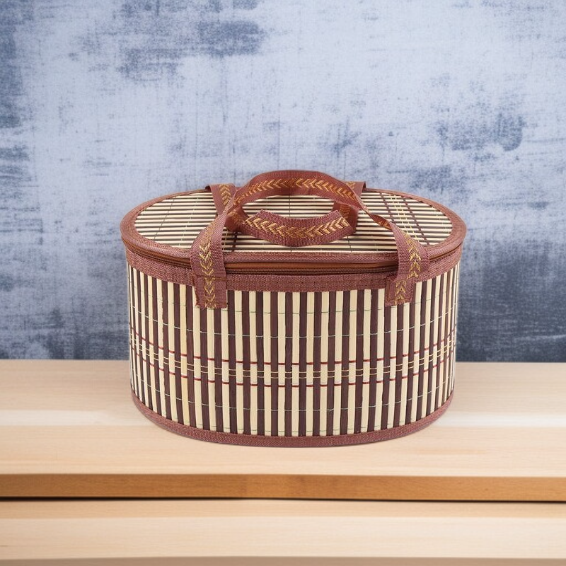 접이식 다기능 대나무 수납 바구니