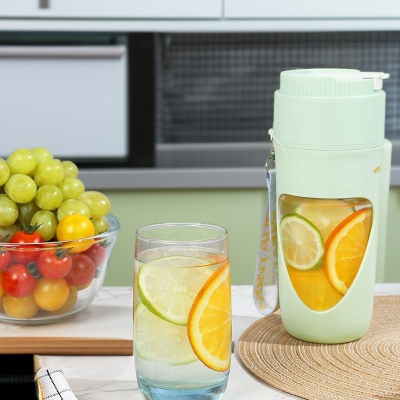 휴대용 미니 12블레이드 주서기 충전식 무선 야외 전동 얼음 분쇄기