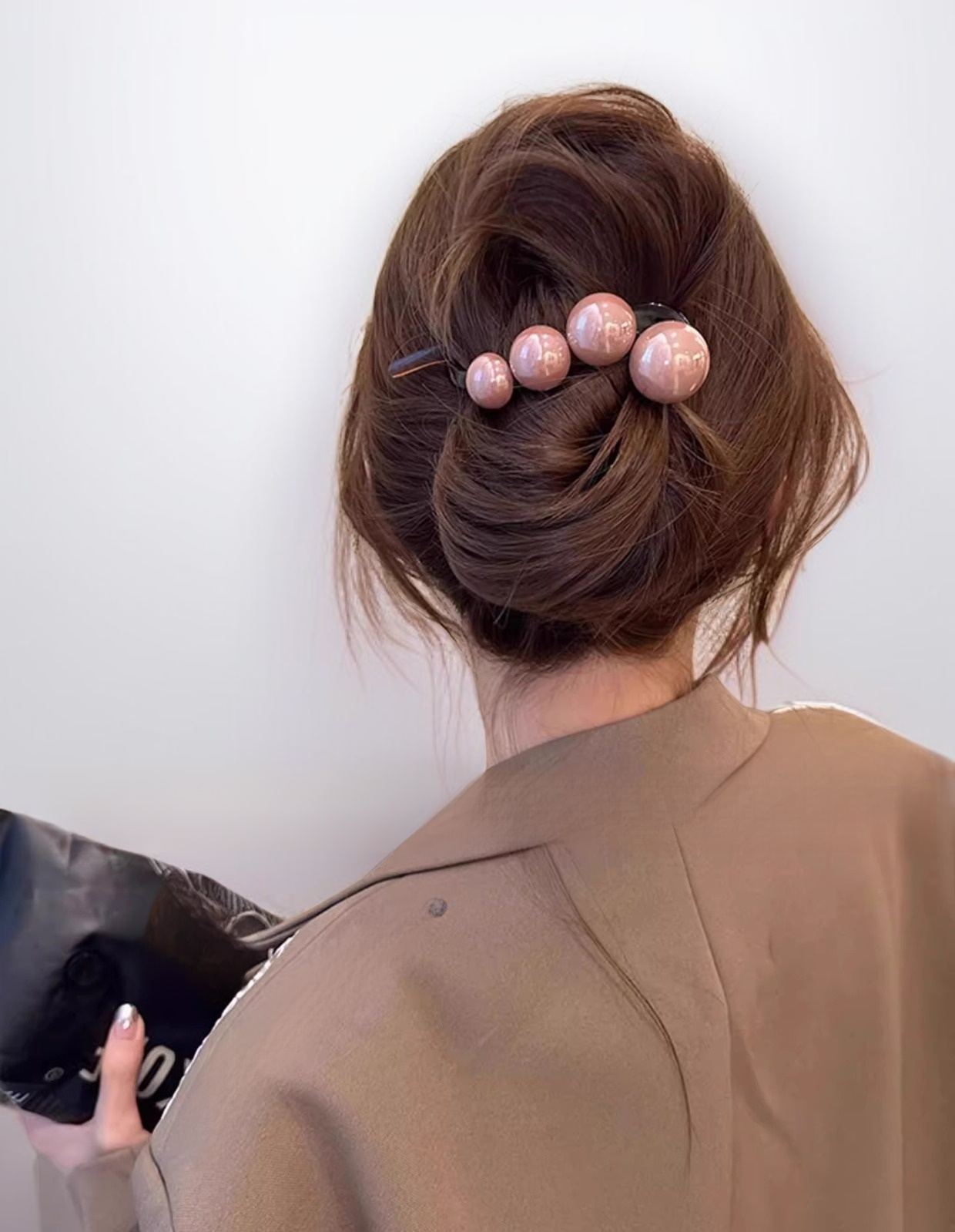 ギフトにも最適なパールストレートヘアピンのラッピング例