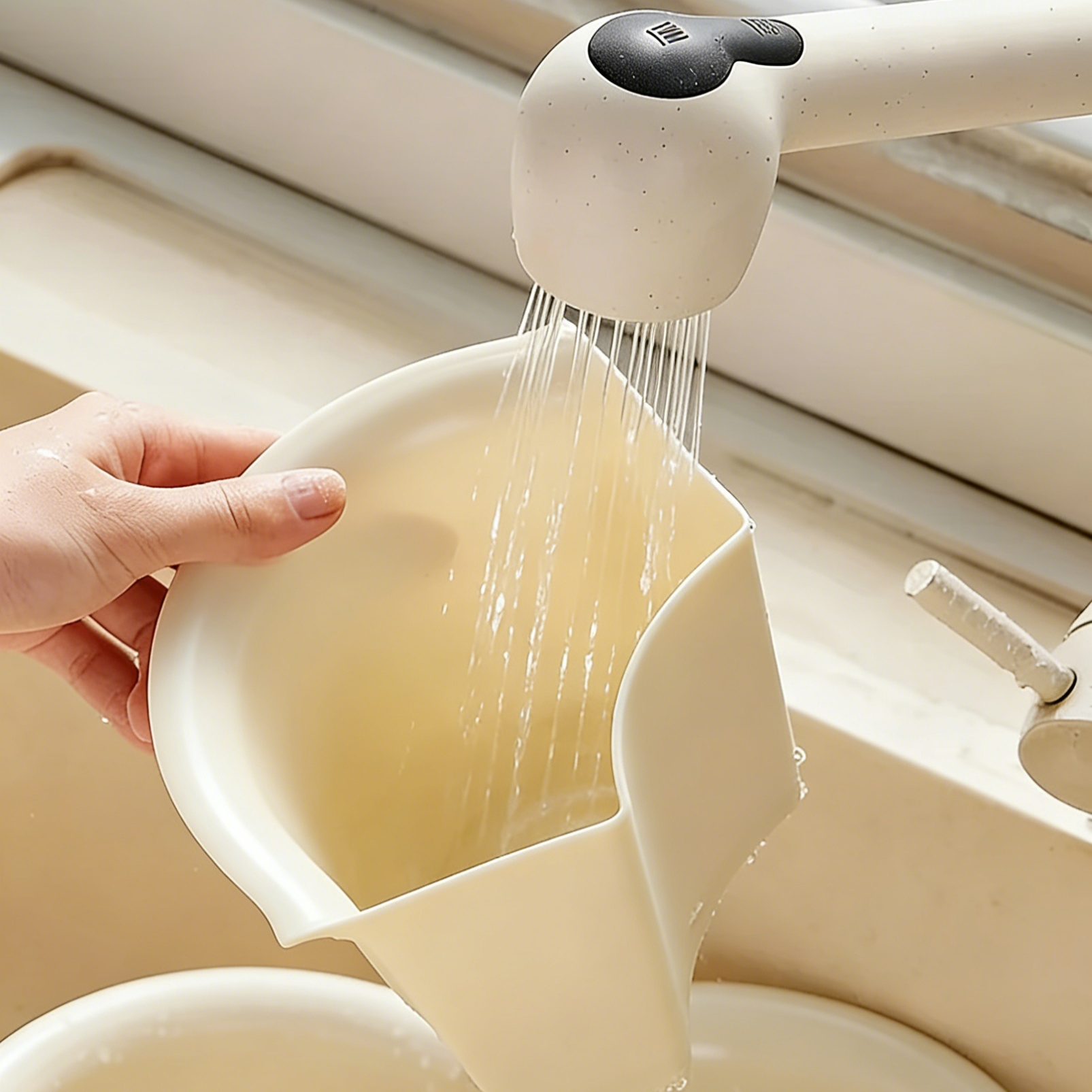 大容量可旋轉洗菜配菜拼盤瀝水籃