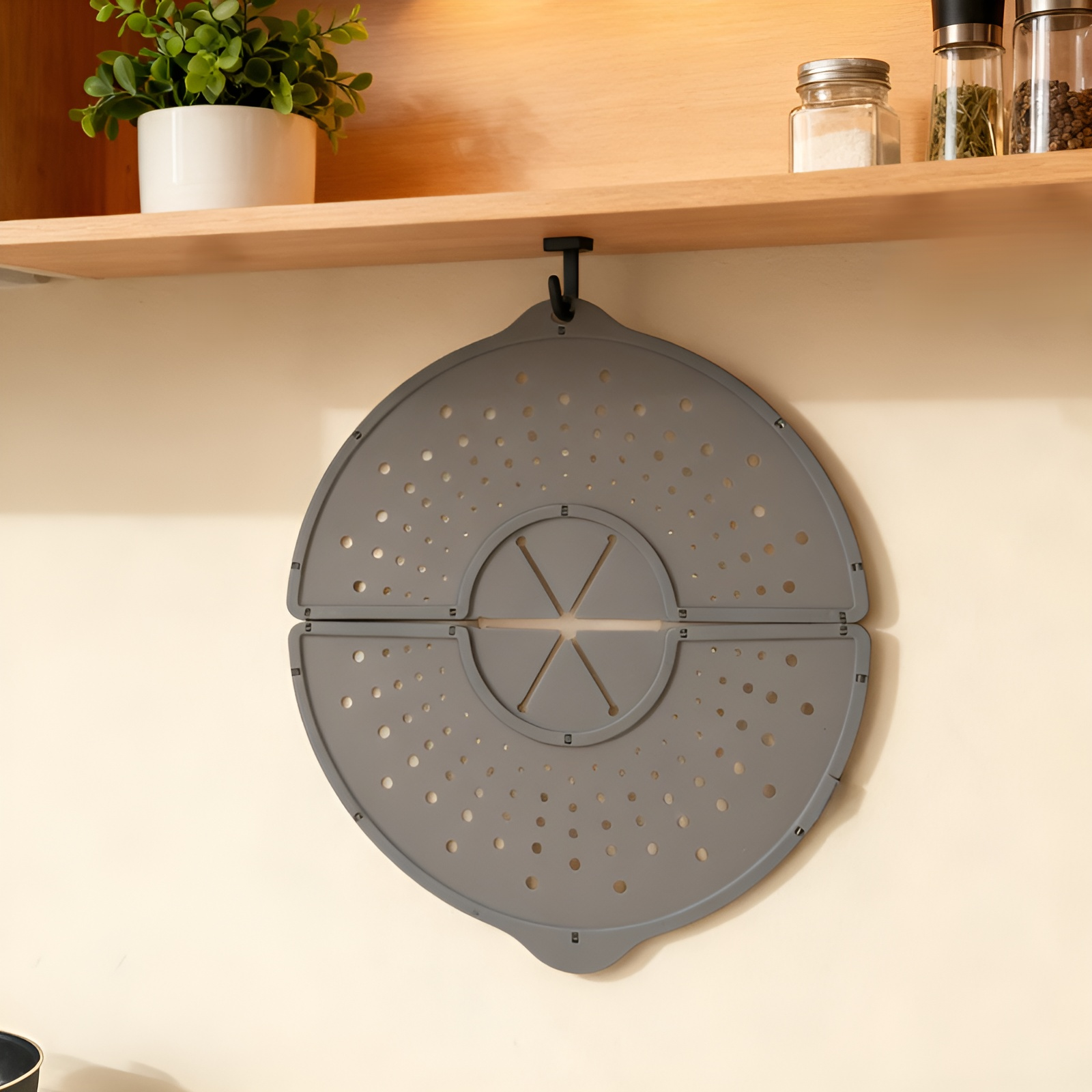 Silicone Hollow Overflow Prevention Pot Lid