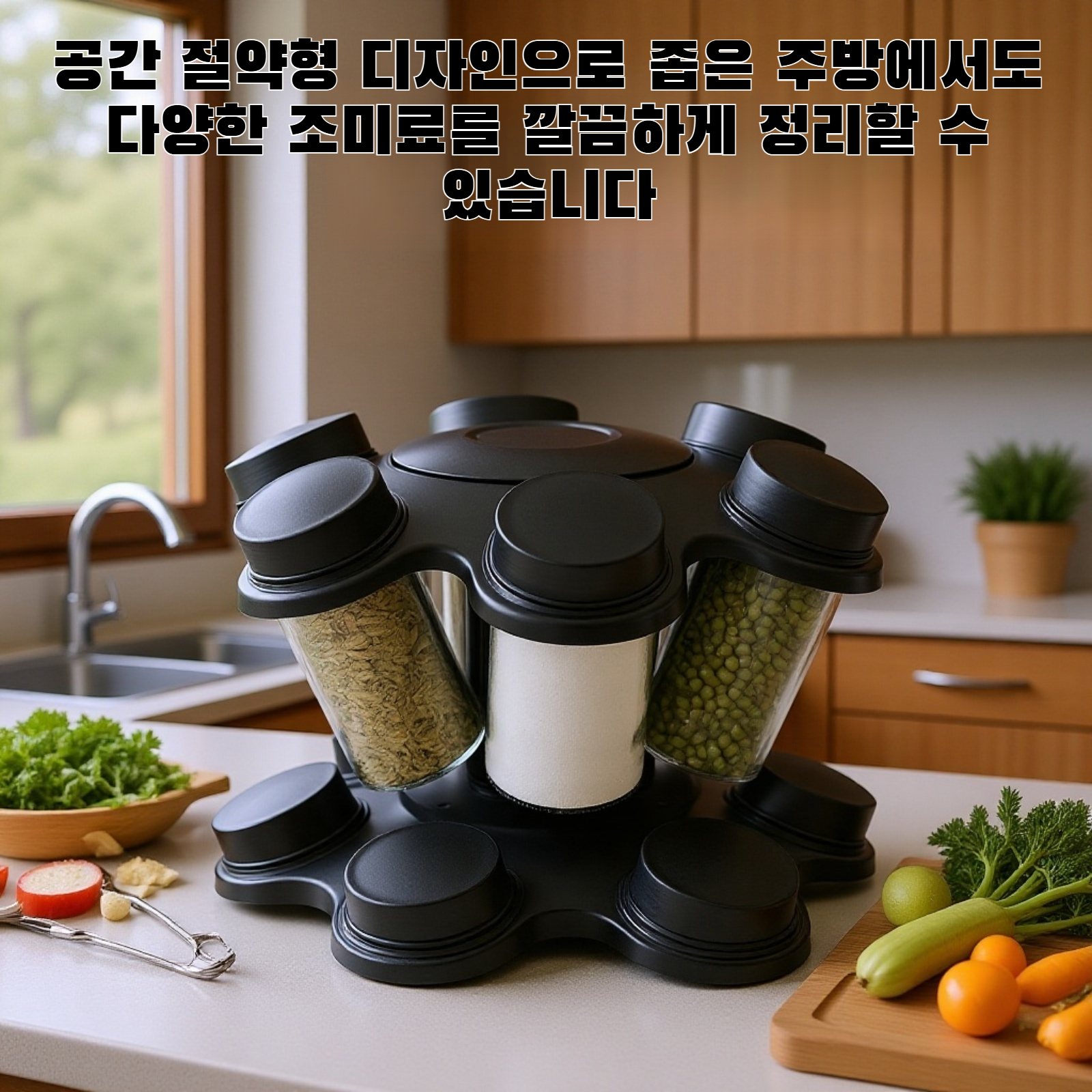 360도 회전 조미료 랙
