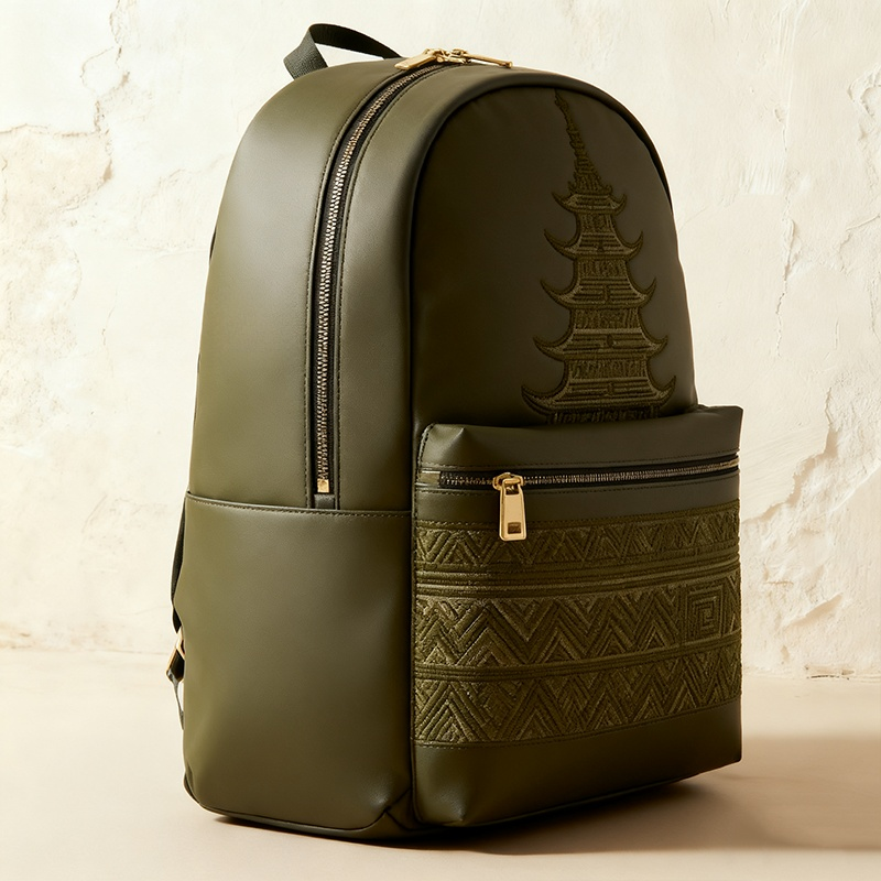 고급 자수 비즈니스 백팩