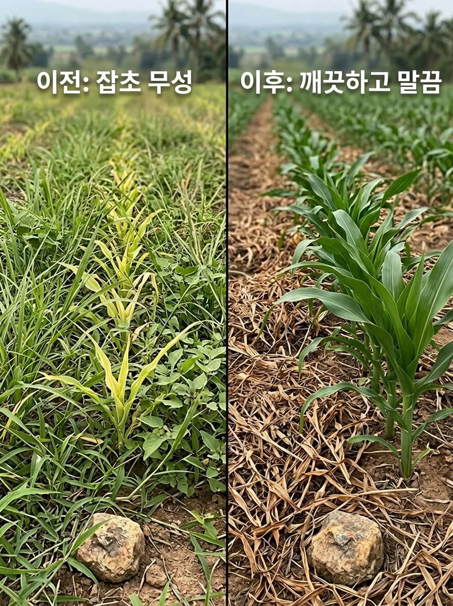[안전하고 묘목에 해롭지 않음] 고효율 제초제
