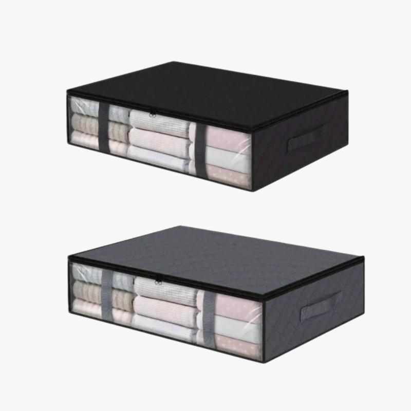 Foldable Non-woven Fabric Under-bed Storage Box for Clothes and Quilts