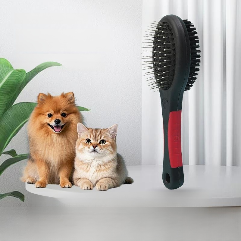 고양이와 강아지용 양면 털 제거 빗