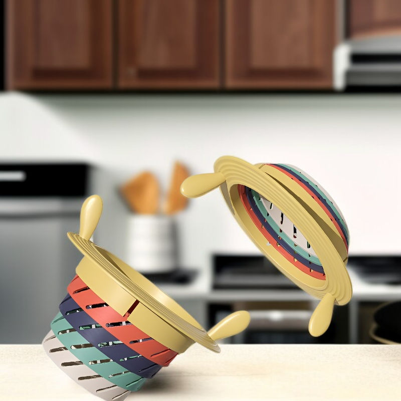 شبكة تصريف قابلة للتمدد بألوان قوس قزح - أداة تنظيف لا غنى عنها للمطبخ