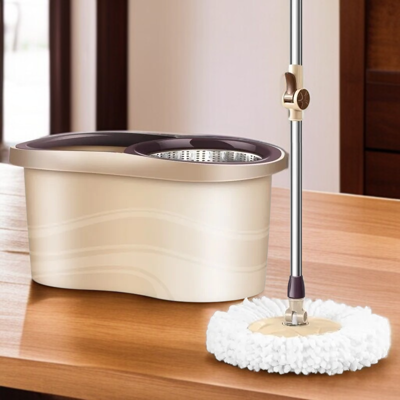 가정용 원터치 전자동 회전 밀대 손세탁 밀대통 게으름뱅이 밀대통 탈수 세트