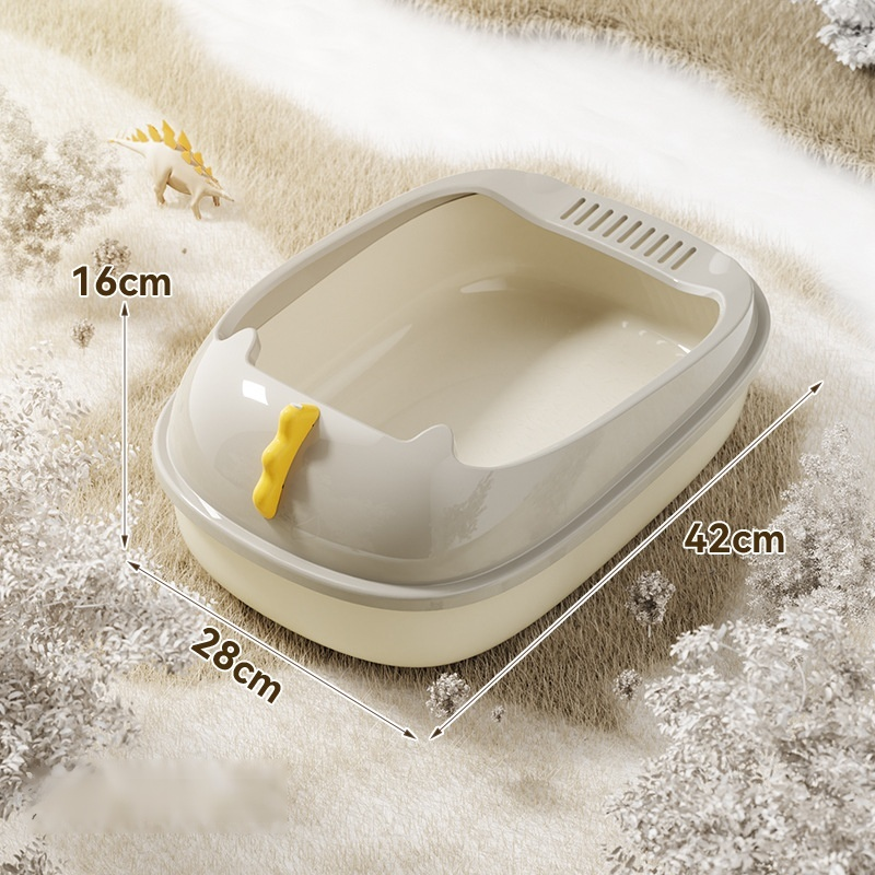Splashproof Semiclosed Cat Litter Box