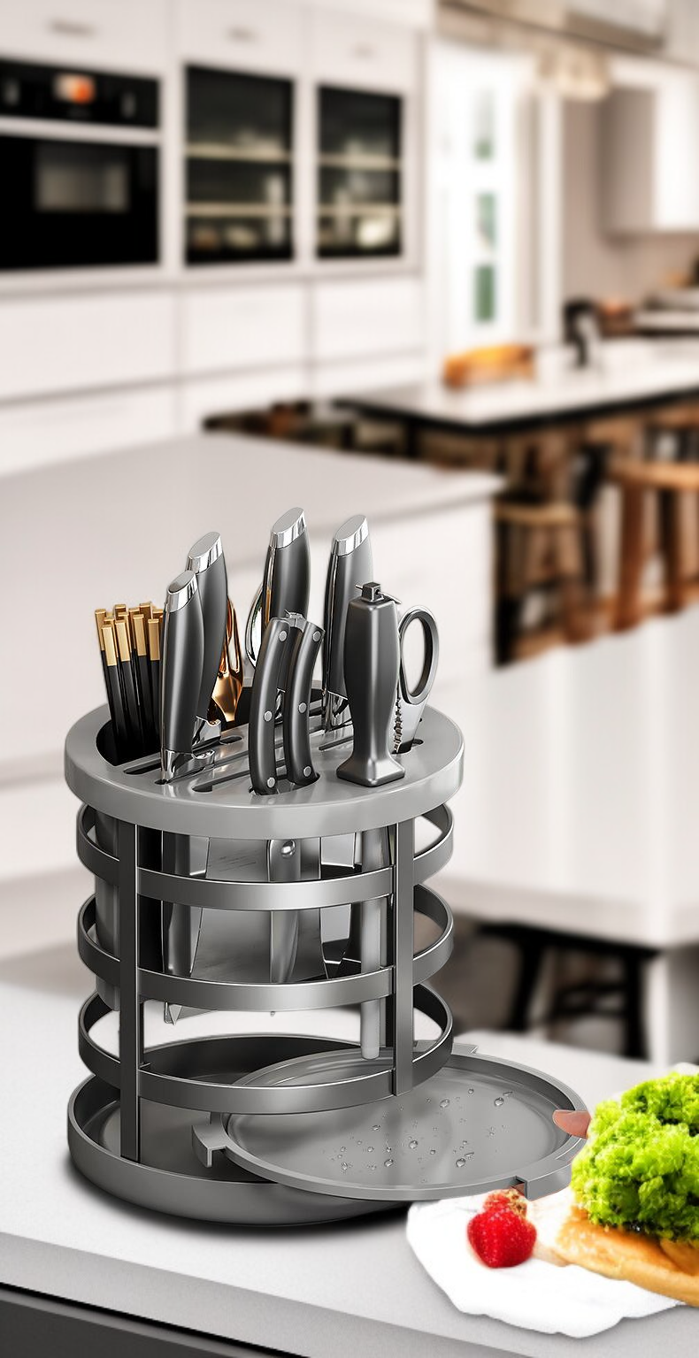 위생적인 배수구 조리대 선반