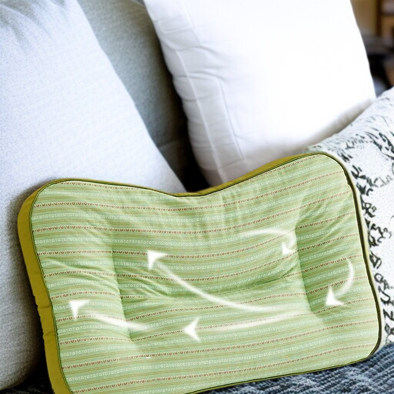 분할 탈부착식 메밀껍질 베개 순면 코트 목 베개 수면 베개 베개