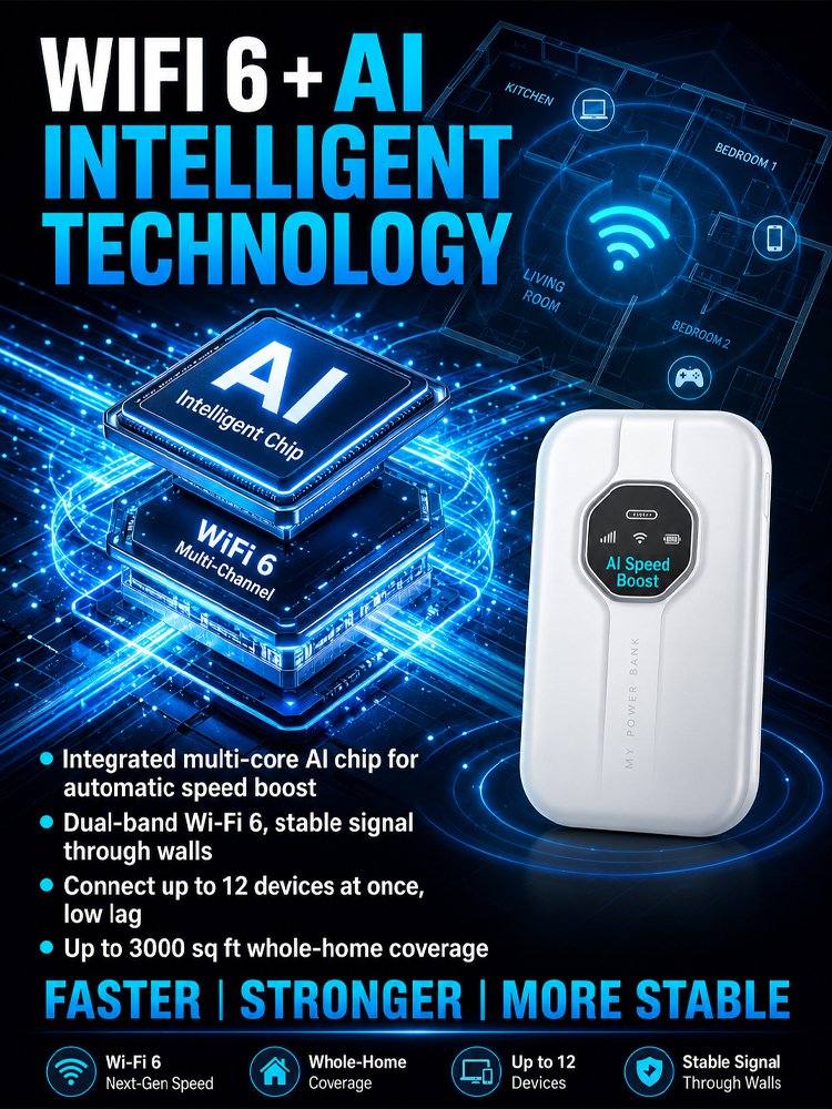 [Global Coverage, Free for Life] Boundless Portable Wi-Fi