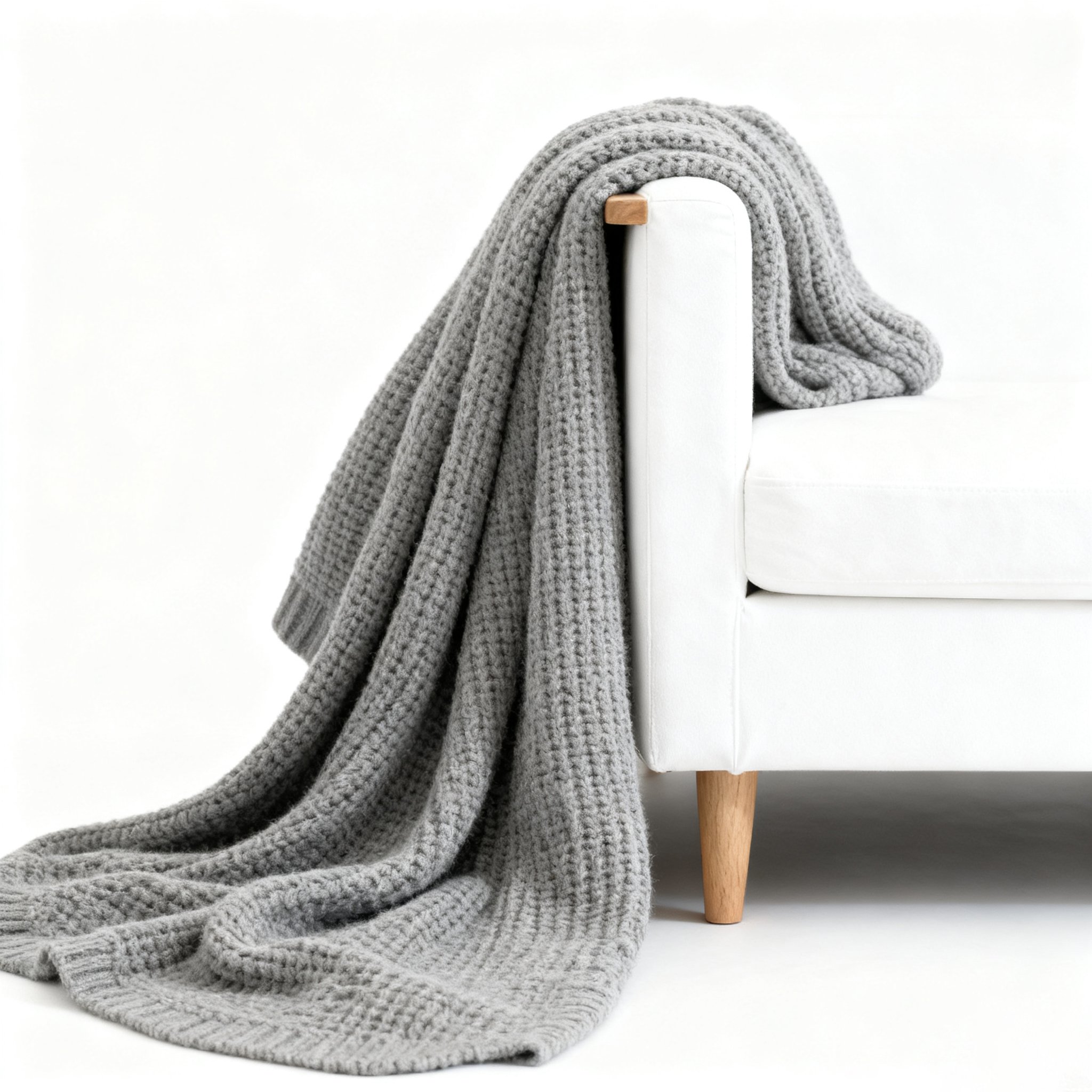 Manta suave de 1.2x1.8m para cama en color neutro