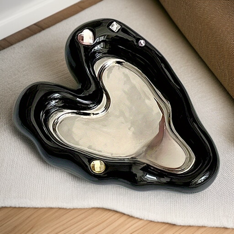 Eleganckie pudełko na biżuterię, ozdoba na biurko