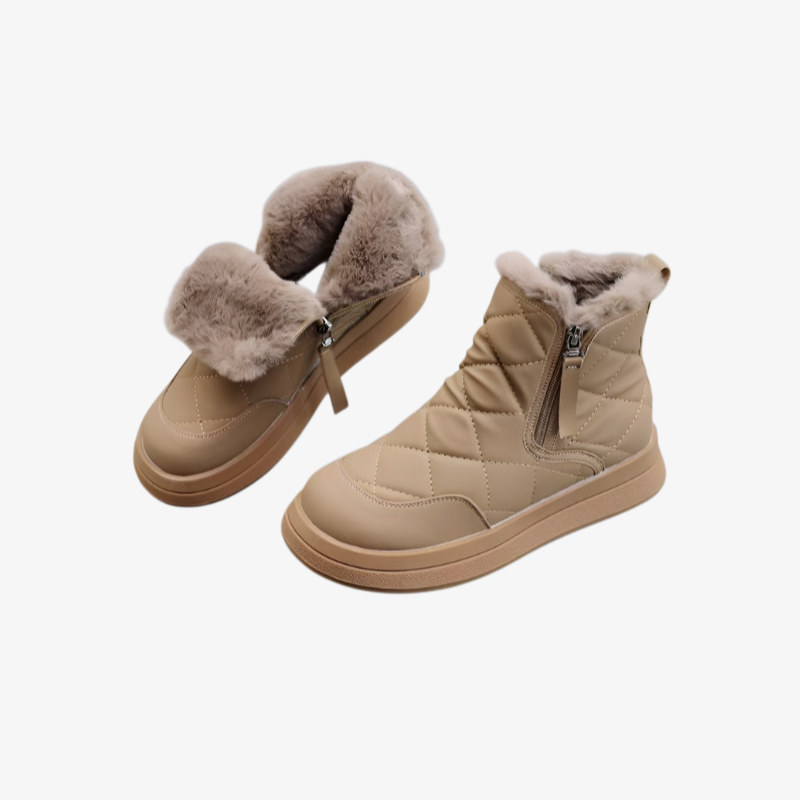 스노우 부츠 여 융털 도톰 방수 미끄럼 방지 앵클 부츠 북동 방한 보온 빅 부츠