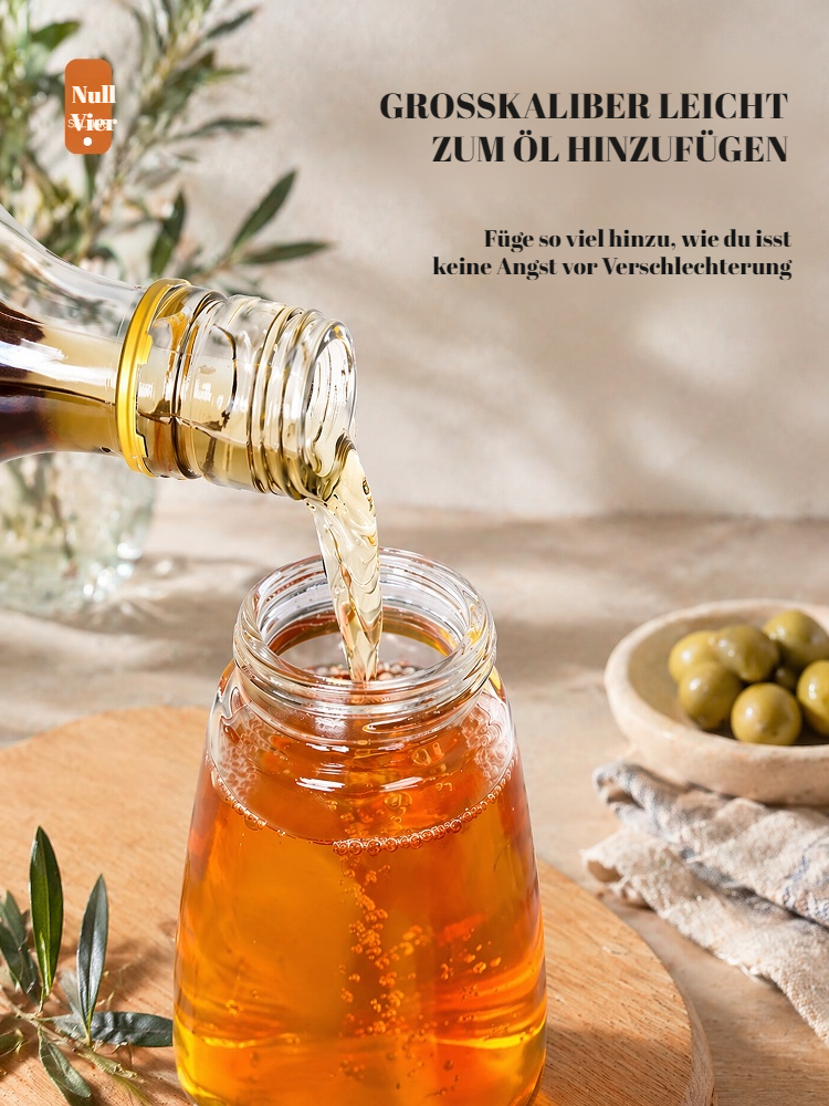 Nachfüllbare Öl- und Essigflasche