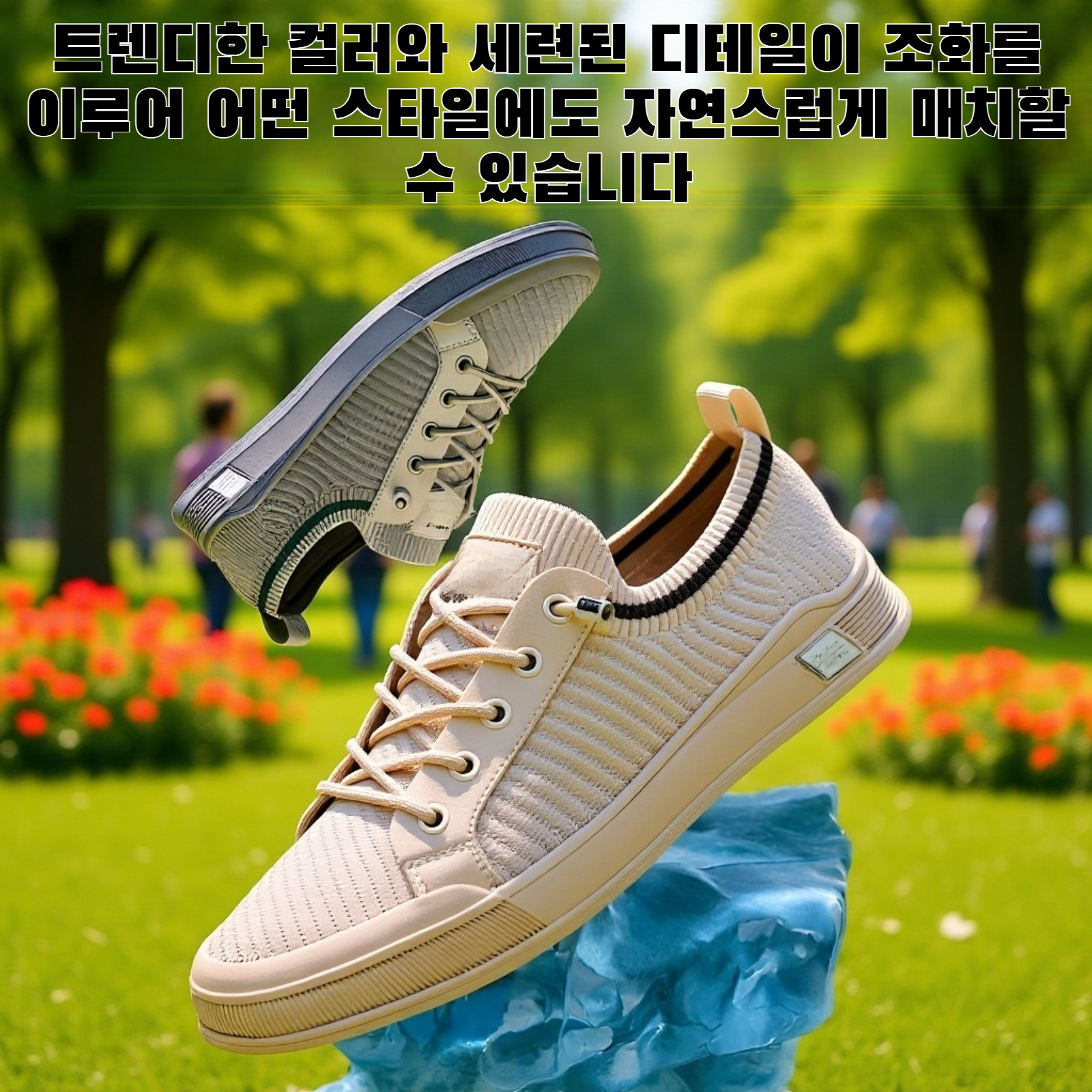 새로운 남성 캐주얼화 전면 이미지