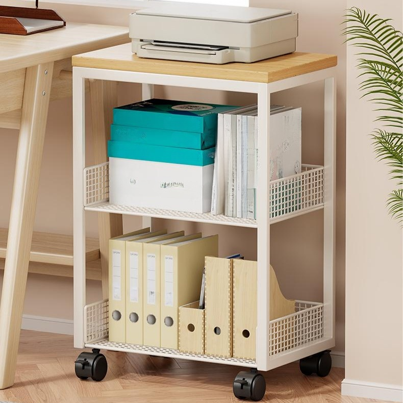 多功能印表機置物架移動書架小推車