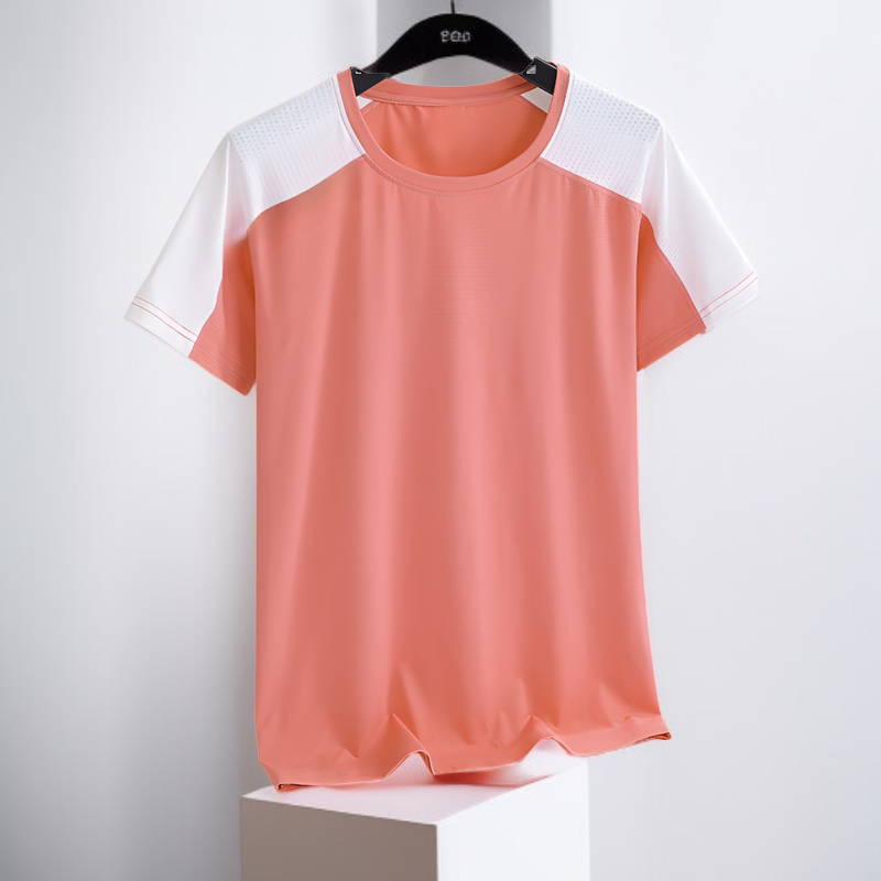 通気性の良い吸汗フィットネスウェア素材のアップ