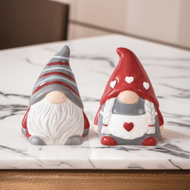 산타클로스 도자기 조미병