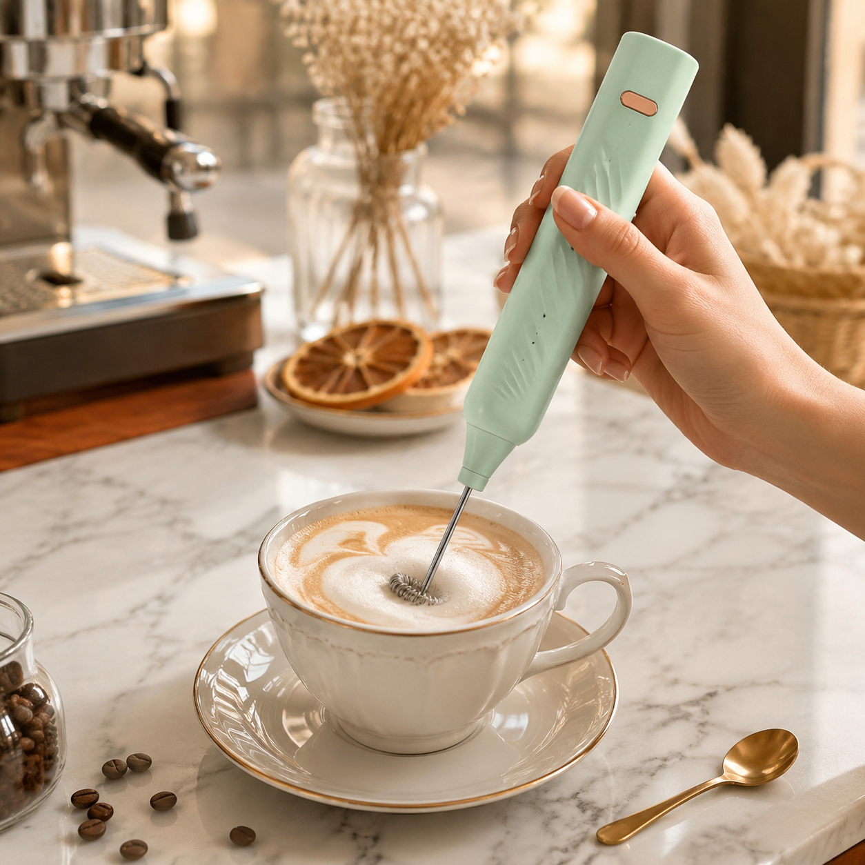 Mini mixeur sans fil, mousseur à lait pour café et lait