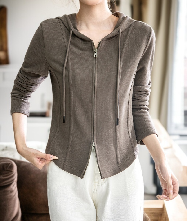 여성용 후드 카디건 다양한 컬러 옵션