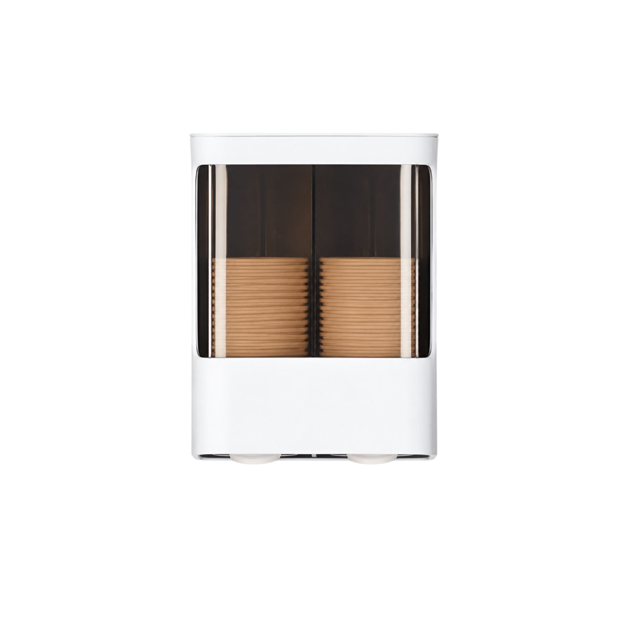 Double Tube Wall-mounted Dustproof Paper Cup Dispenser