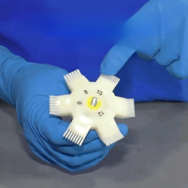 Cooling system fin cleaning and correction brush