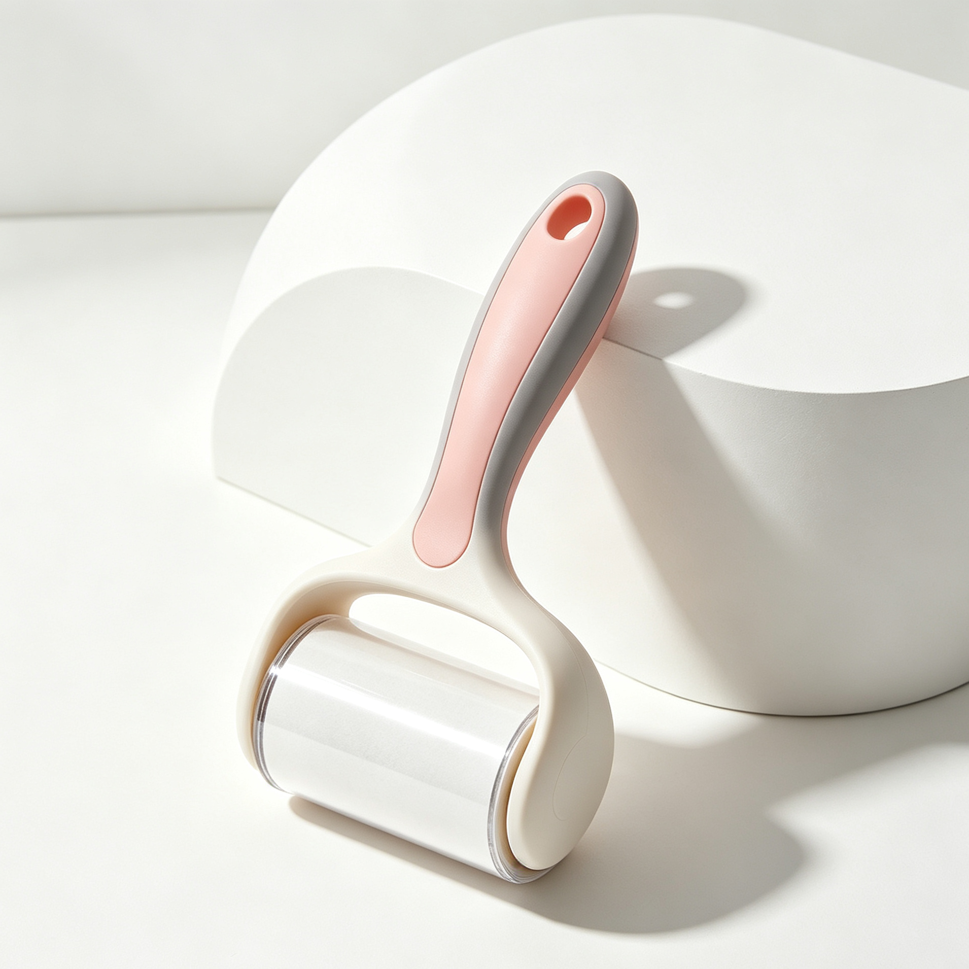 Lint roller removing hair from furniture