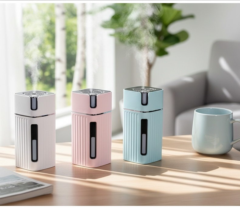 Compact nano mist humidifier for travel