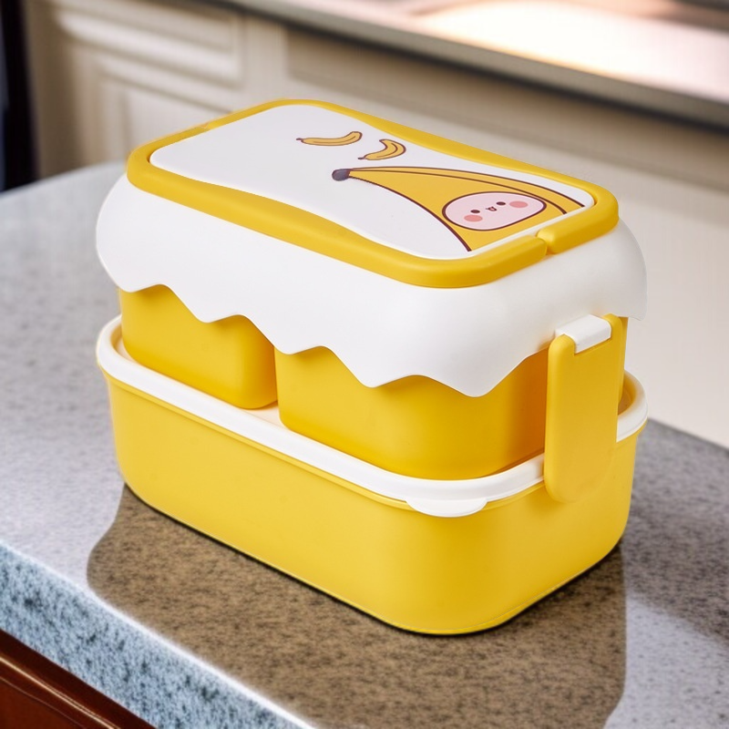 2단 도시락 학생 직장인 전자레인지 런치박스 식기