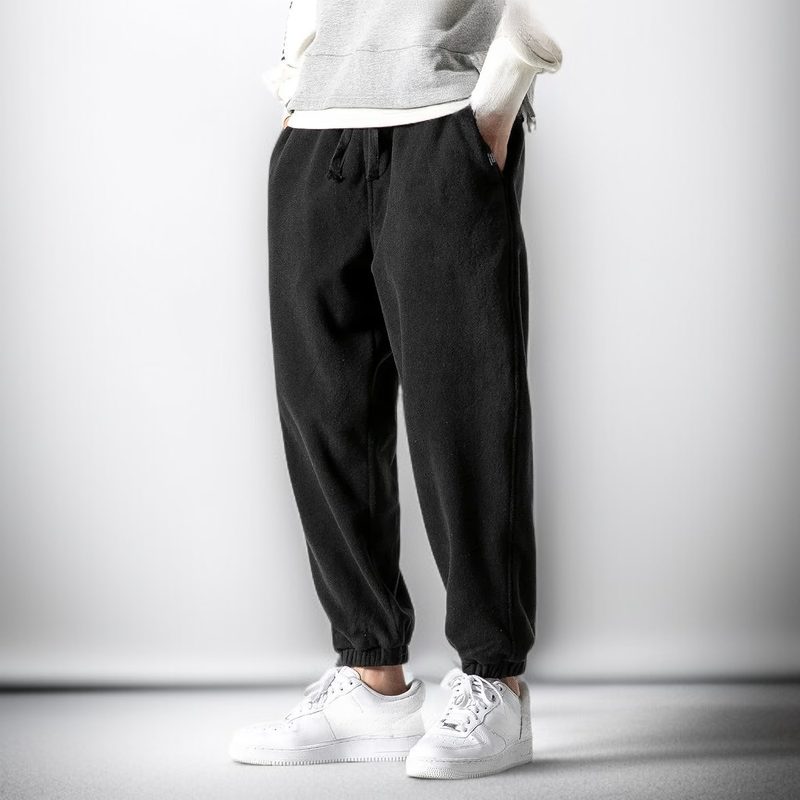 남자 플리스 밴딩 트레이닝 츄리닝 바지 빅사이즈