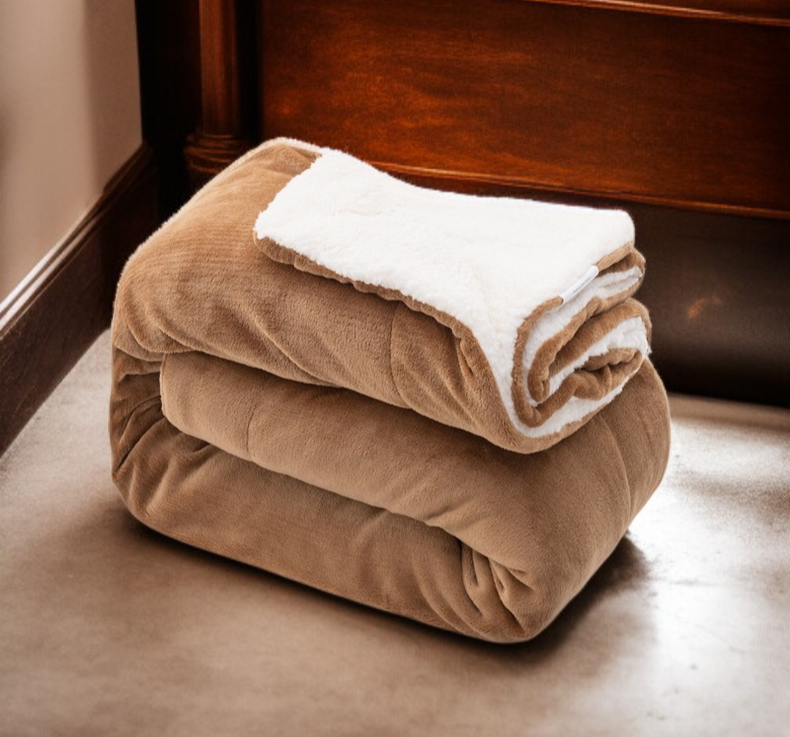 法蘭絨毛毯細緻觸感近拍