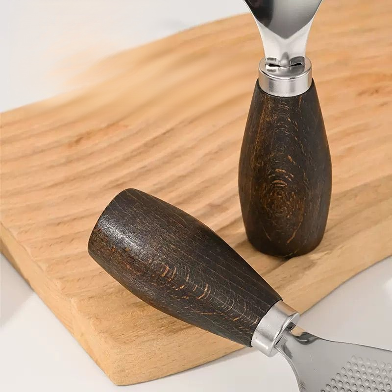 Stand-up stainless steel non-stick rice scoop