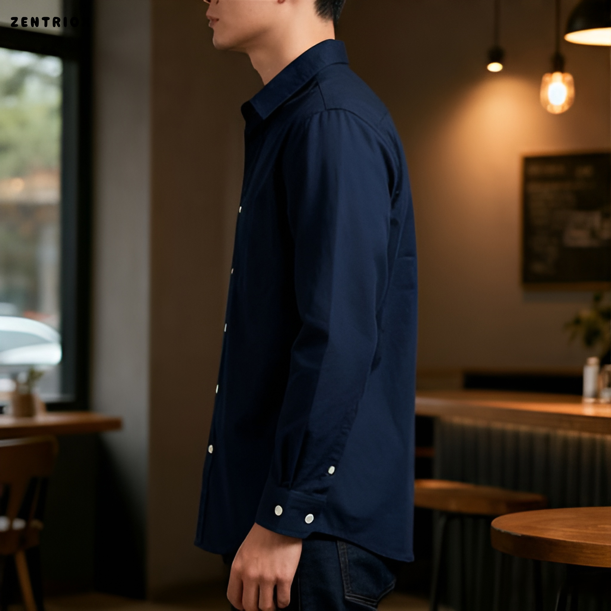 남성 가을 루즈 긴팔 셔츠 재킷