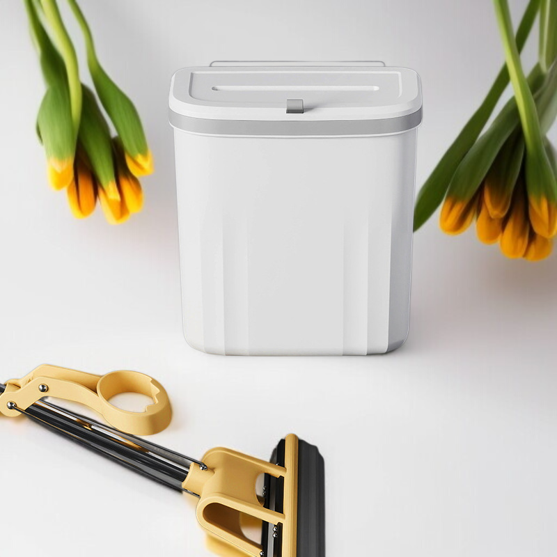 가정용 행거 휴지통 주방 벽걸이 휴지통 화장실 뚜껑 달린 휴지통 수납 주방 쓰레기통