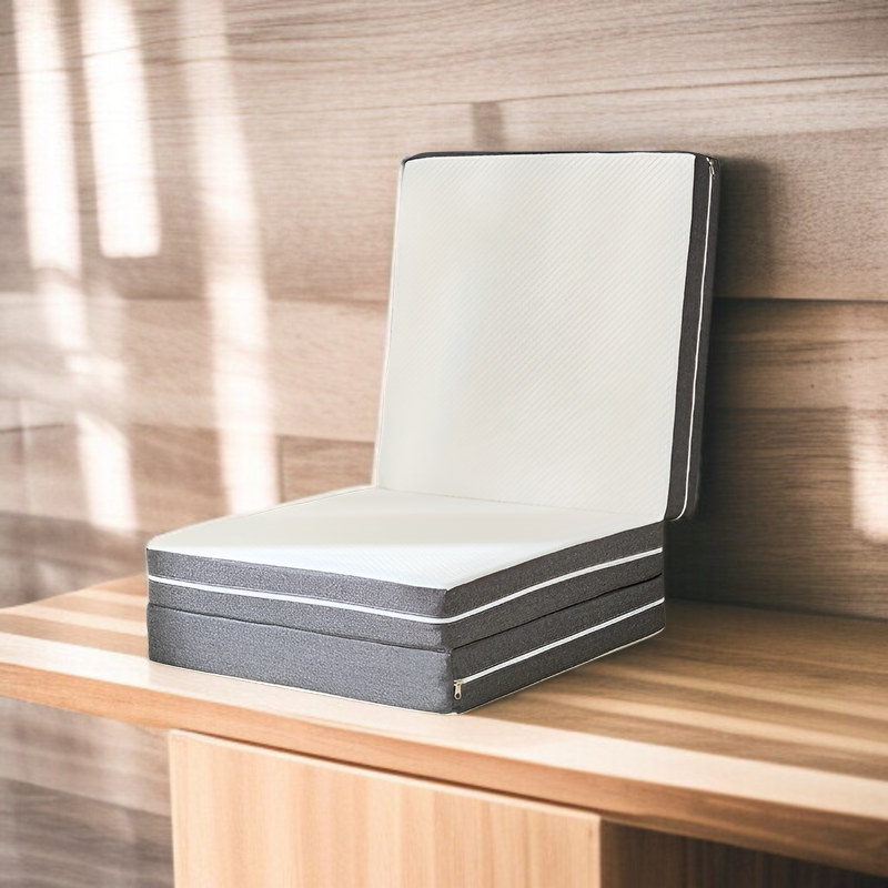 三つ折りマットレス、メモリーフォーム折りたたみマットレス、フロア折りたたみベッドクッション、圧縮マットレス