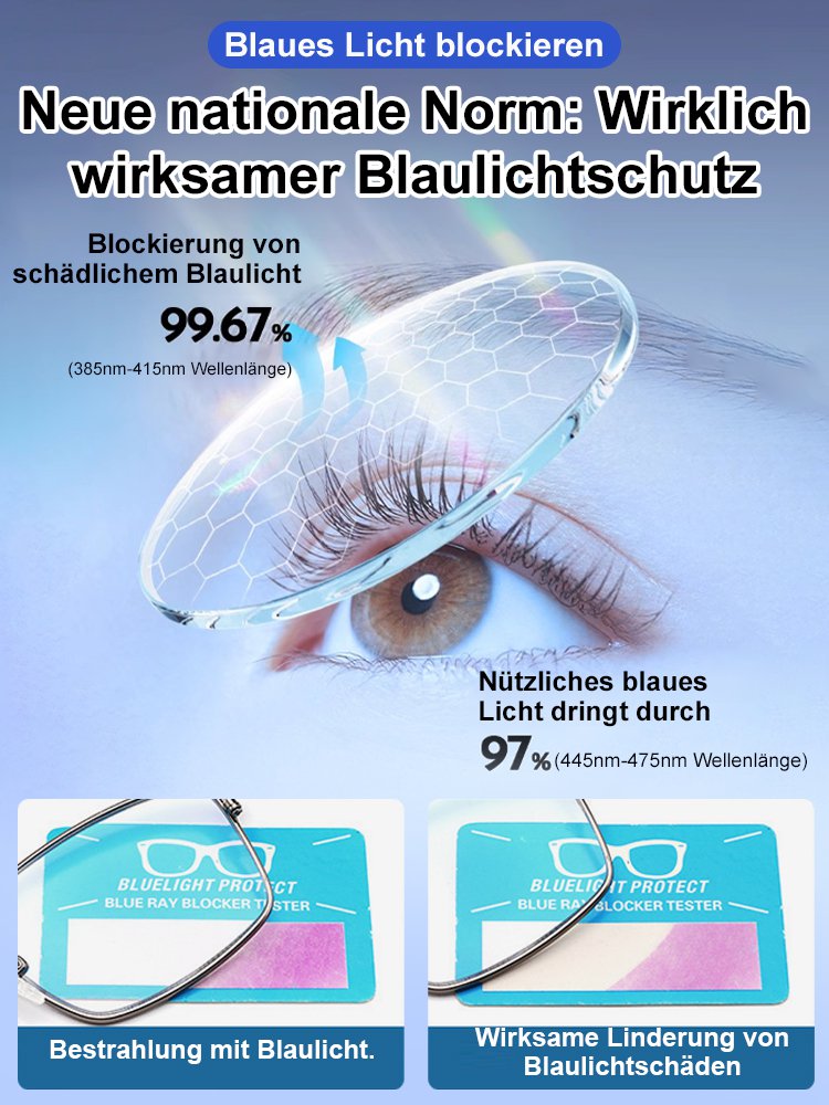 【 Kein Sehtest nötig】Intelligente selbsttönende Lesebrille