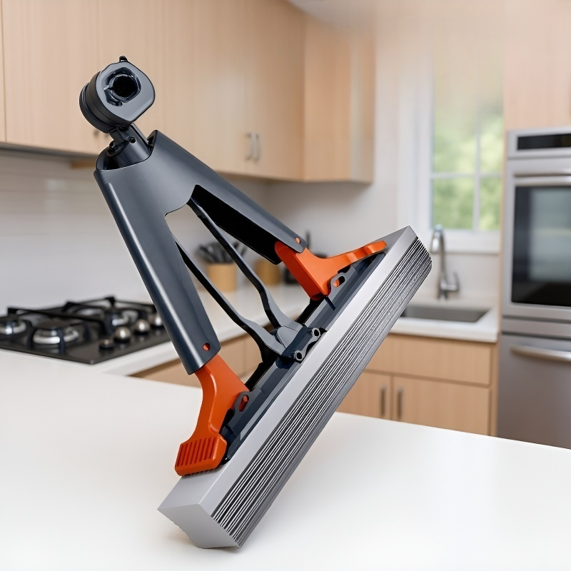 Detalle del presionador perezoso para mopa de limpieza