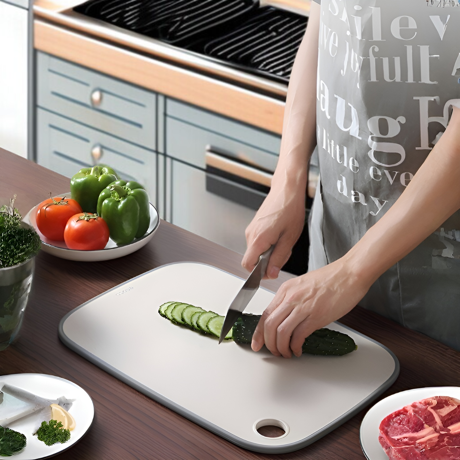 まな板セット カッティングボード 33×22cm 3枚セット インデックス 抗菌 食洗機対応 滑り止め付き 傷つきにくい 食材別 色分け まな板スタンド付き 調理台 キッチン用品