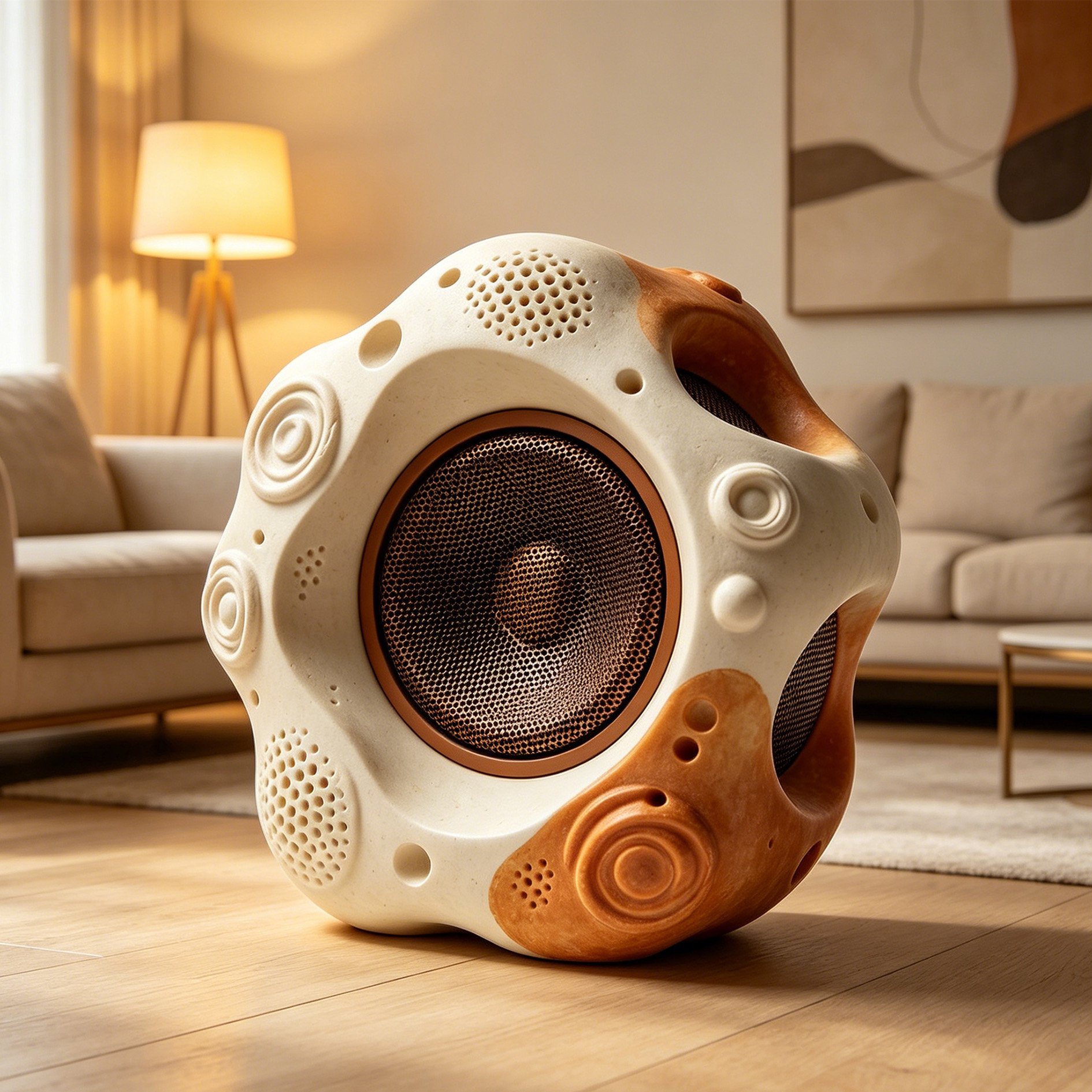 Compact portable speaker fits in your hand