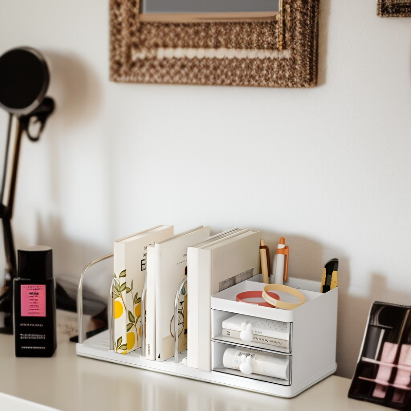 Regal für Bürobedarf, Schreibwaren für Schüler, einfaches Aufbewahrungsregal, Aufbewahrungsbox für B