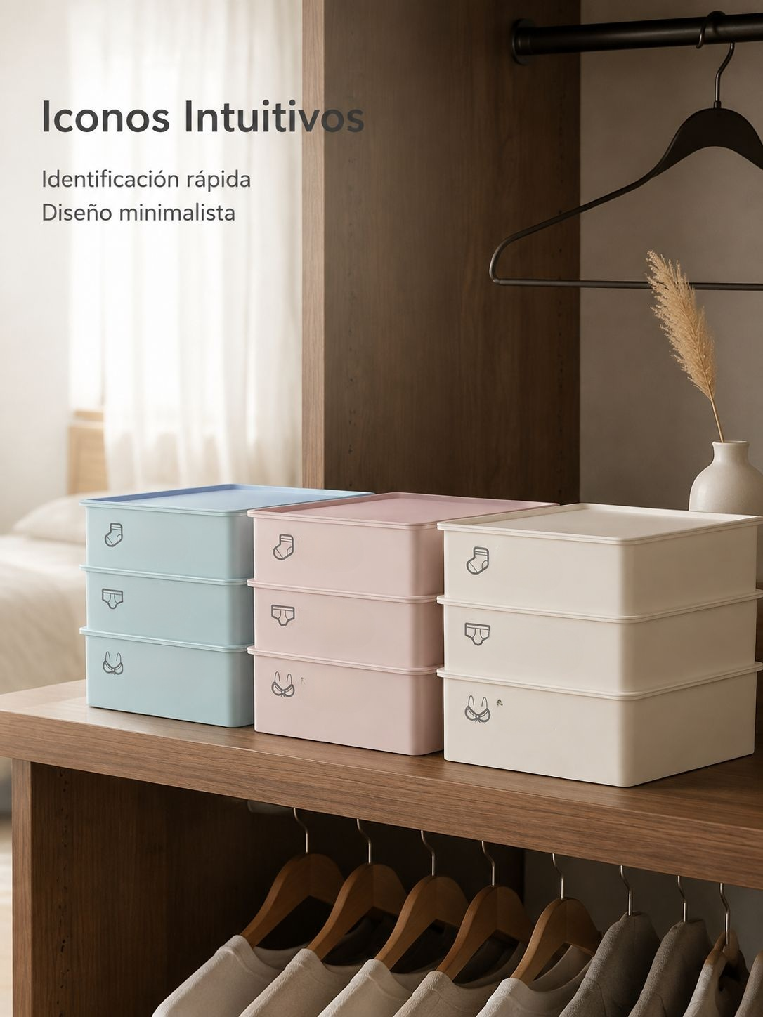 Caja organizadora exhibiendo su diseño moderno y funcional