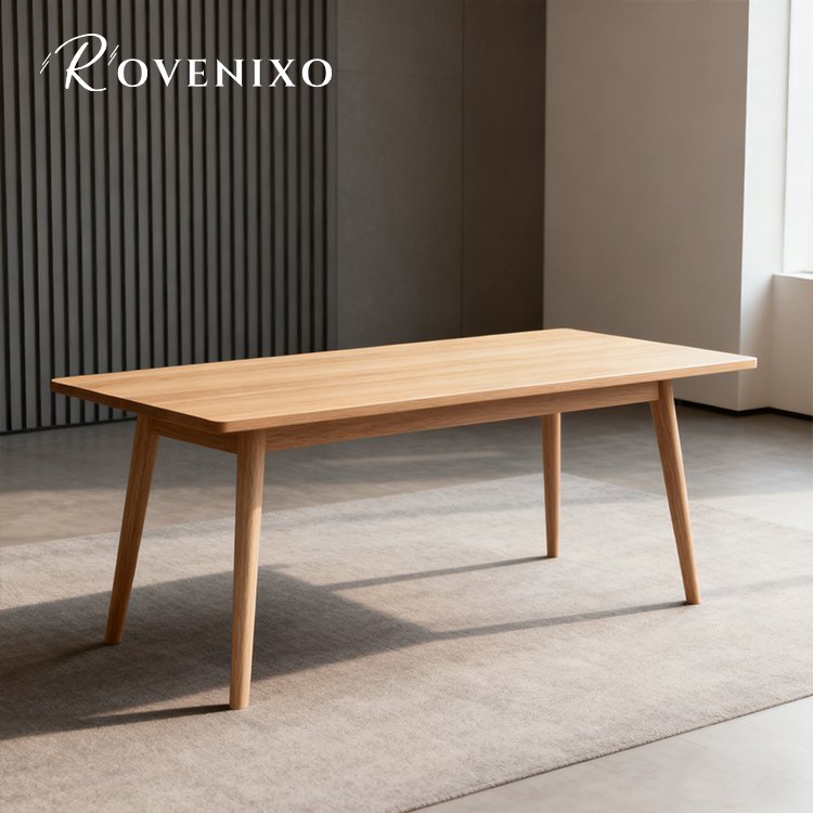 โต๊ะทำงานไม้เนื้อแข็งสไตล์มินิมอล