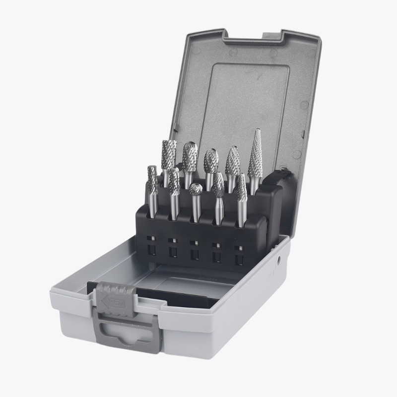 Custom Tungsten Carbide Double Cutting Rotary Burr Set Stainless Steel Plastic Material for Cutting 